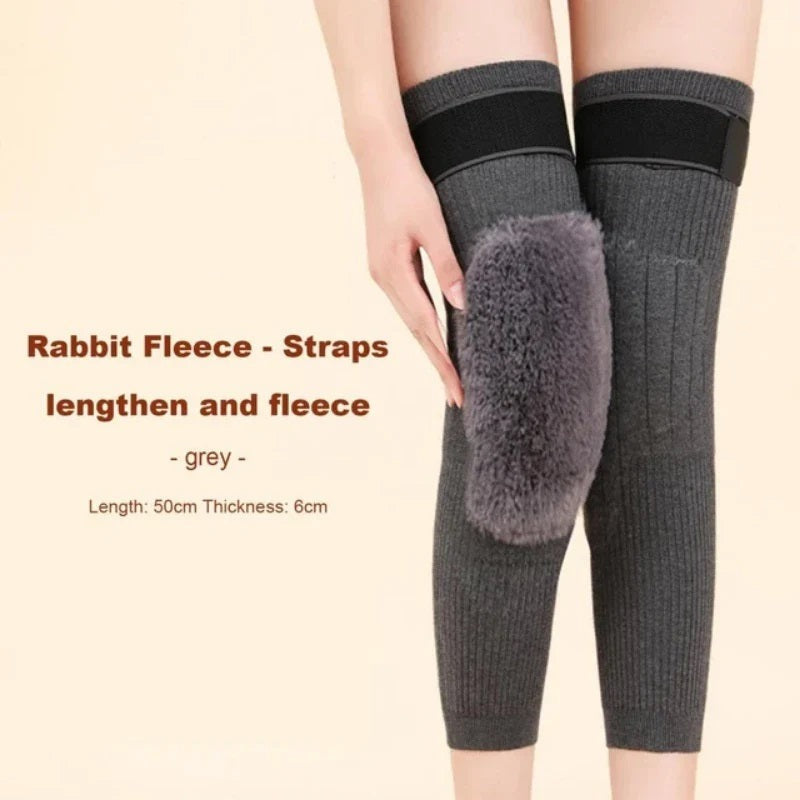 Cashmere Wool Knee Warmers with Adjustable Strap – For Men & Women | Up to 50% Off