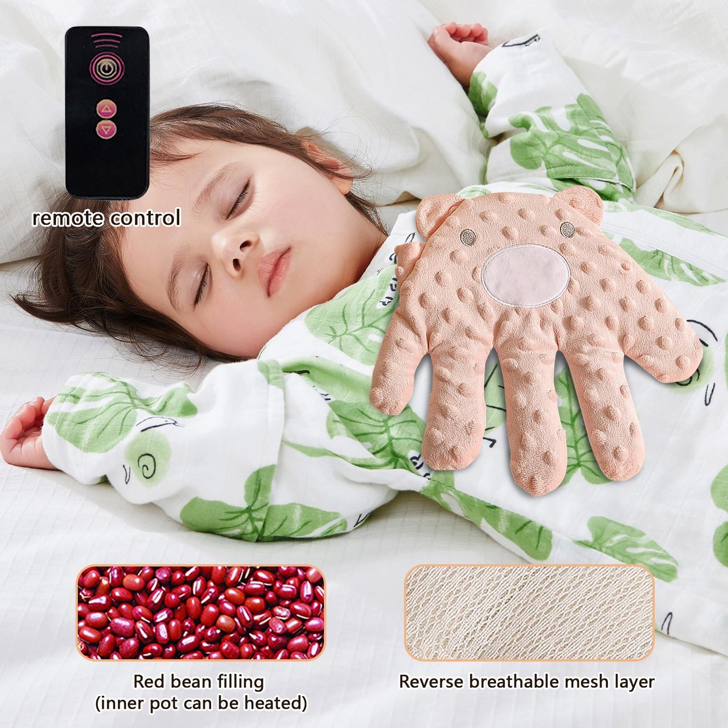 Rechargeable RC Baby Plush Patting Hand Soother