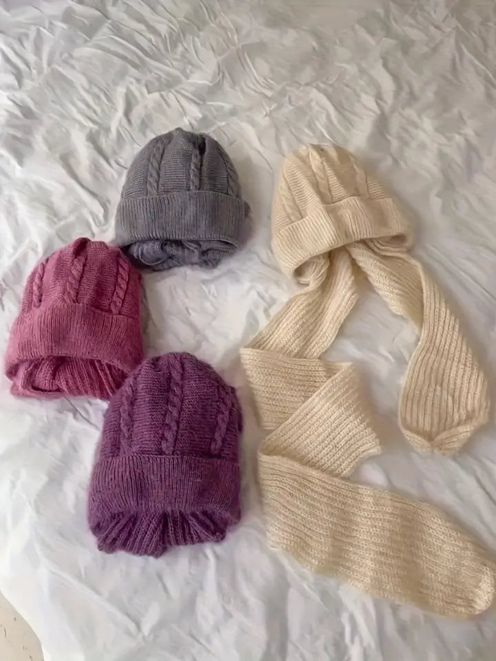 Cozy 2-in-1 Winter Beanie & Scarf