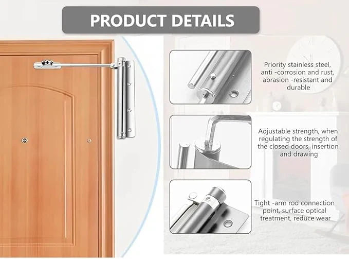 Adjustable Automatic Door Closer – Free Delivery