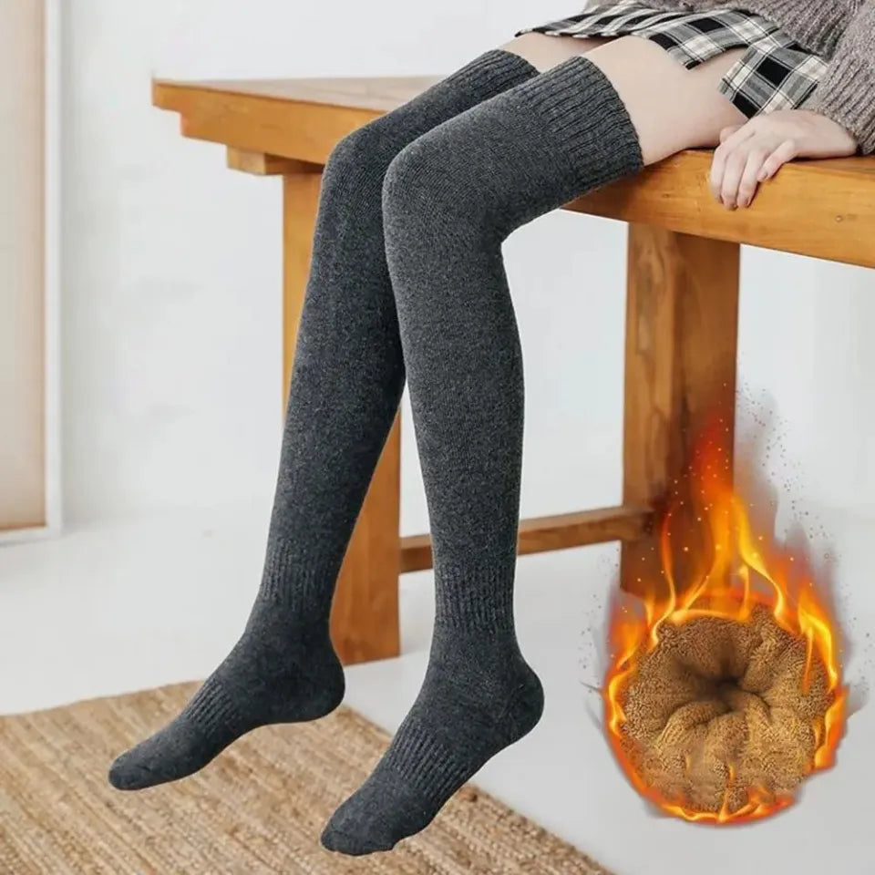 1 Pair Winter High Socks for Men and Women