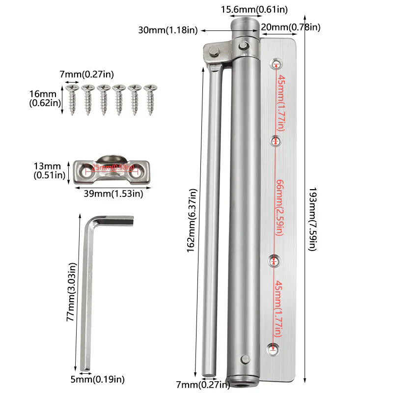 Adjustable Automatic Door Closer – Free Delivery
