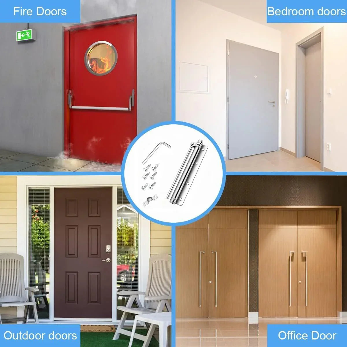 Adjustable Automatic Door Closer – Free Delivery