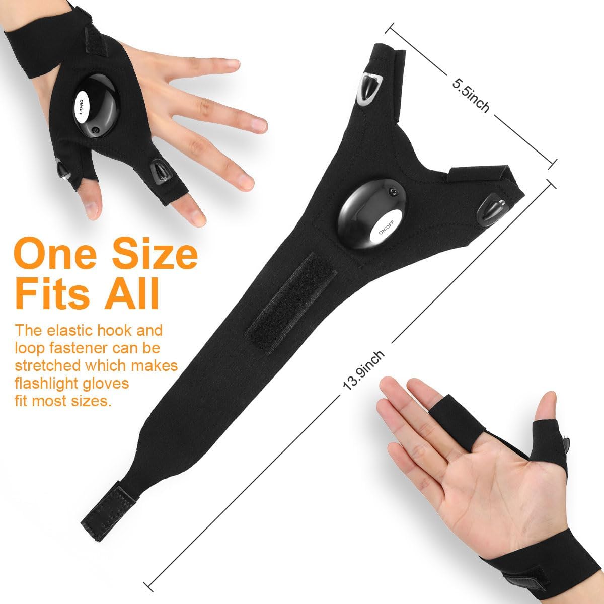 LED Flashlight Gloves