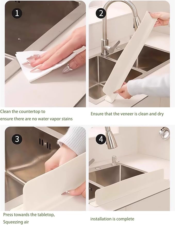 Silicone Kitchen Sink Water Splash Guard