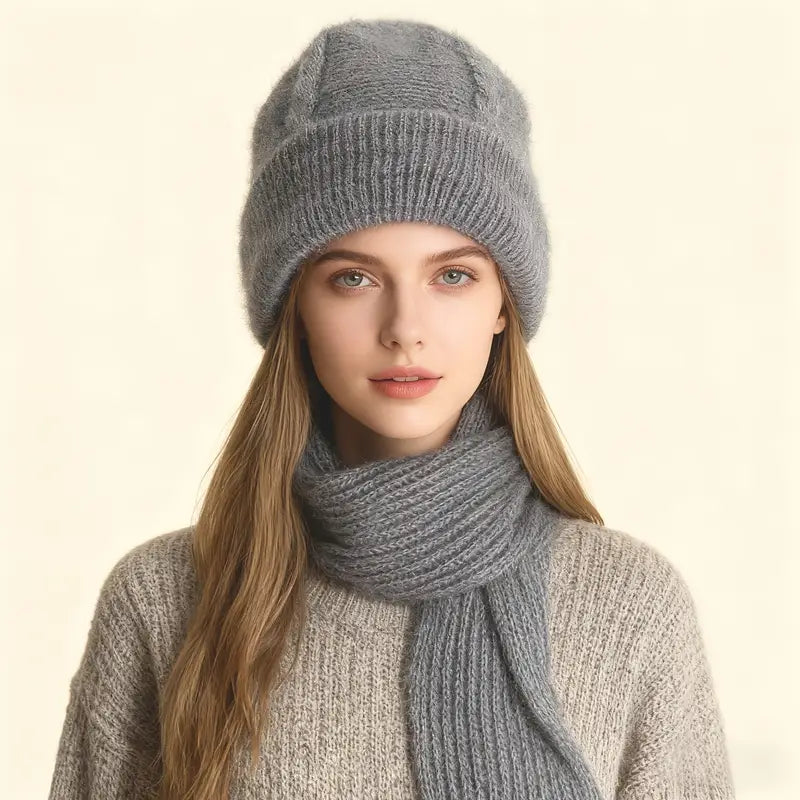 Cozy 2-in-1 Winter Beanie & Scarf