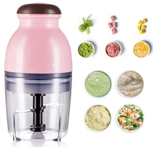 Mini Electric Food Chopper – Portable 250ml Wireless Food Processor & Garlic Mincer with USB Rechargeable Battery