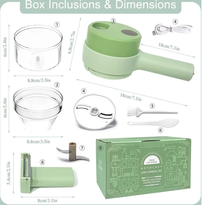 Luxry Modern 4 in 1 Vegetable Cutter And Chopper