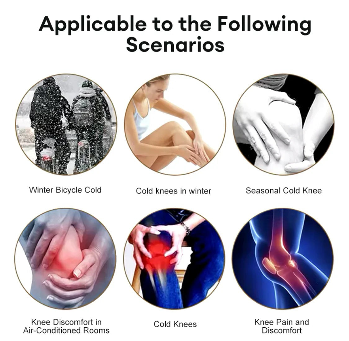 Cashmere Wool Knee Warmers with Adjustable Strap – For Men & Women | Up to 50% Off