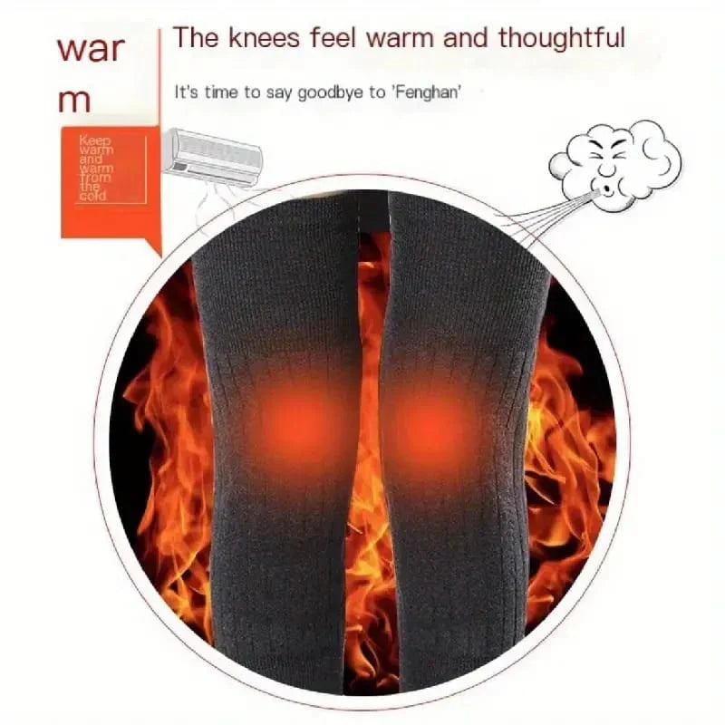 Cashmere Wool Knee Warmers with Adjustable Strap – For Men & Women | Up to 50% Off