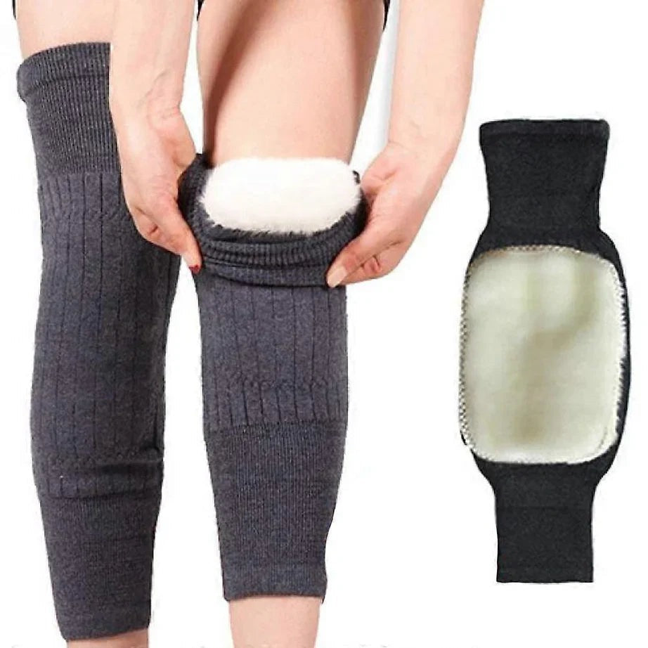 Cashmere Wool Knee Warmers with Adjustable Strap – For Men & Women | Up to 50% Off