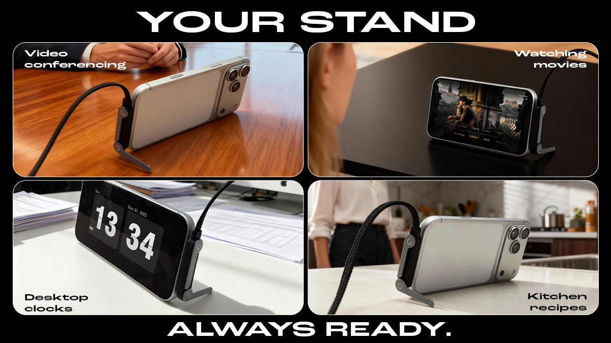 Type-C to Type-C 240W  Fast Charge Cable With Mobile  Stand