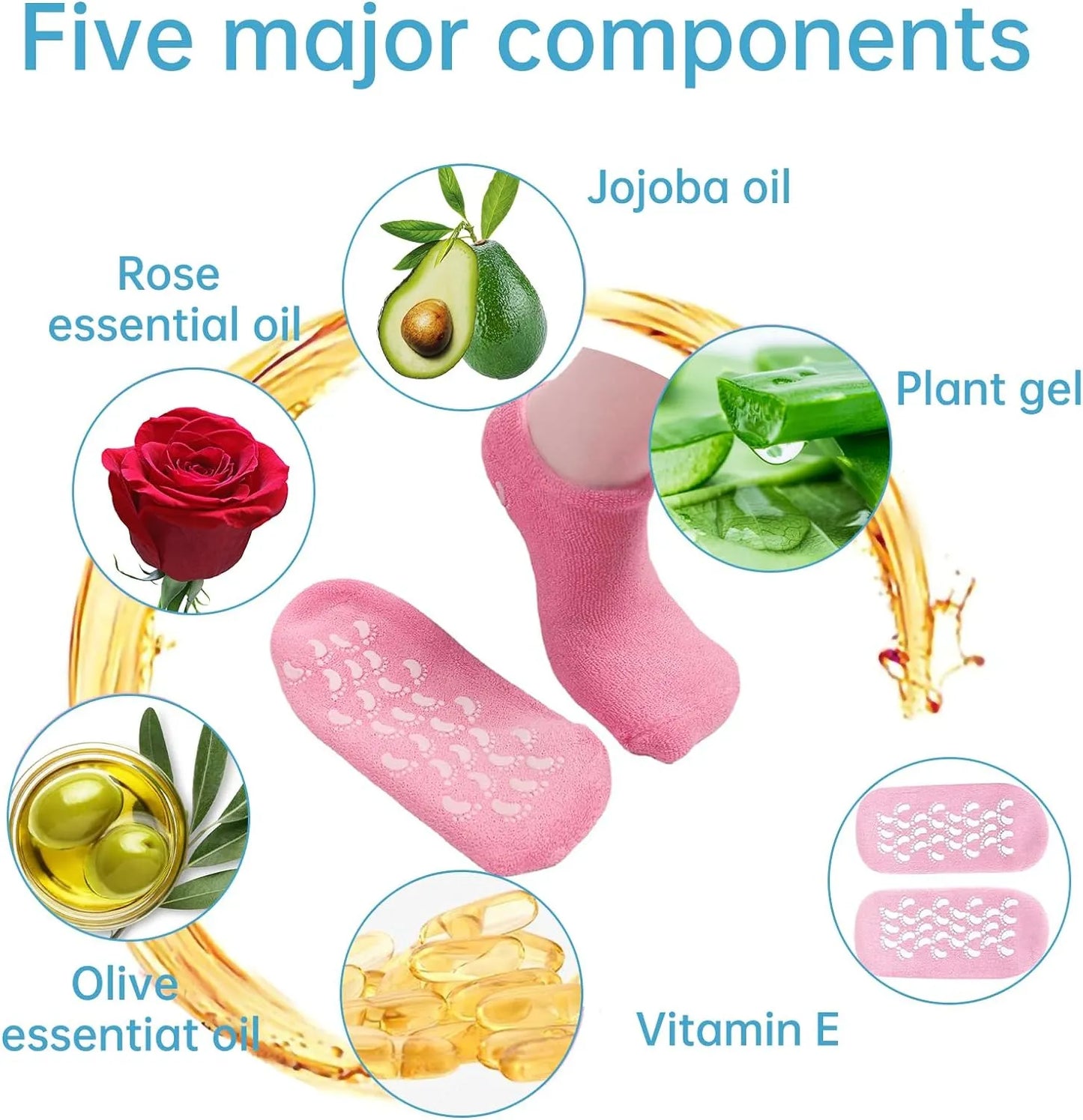 Silicone Gel Socks for Men & Women