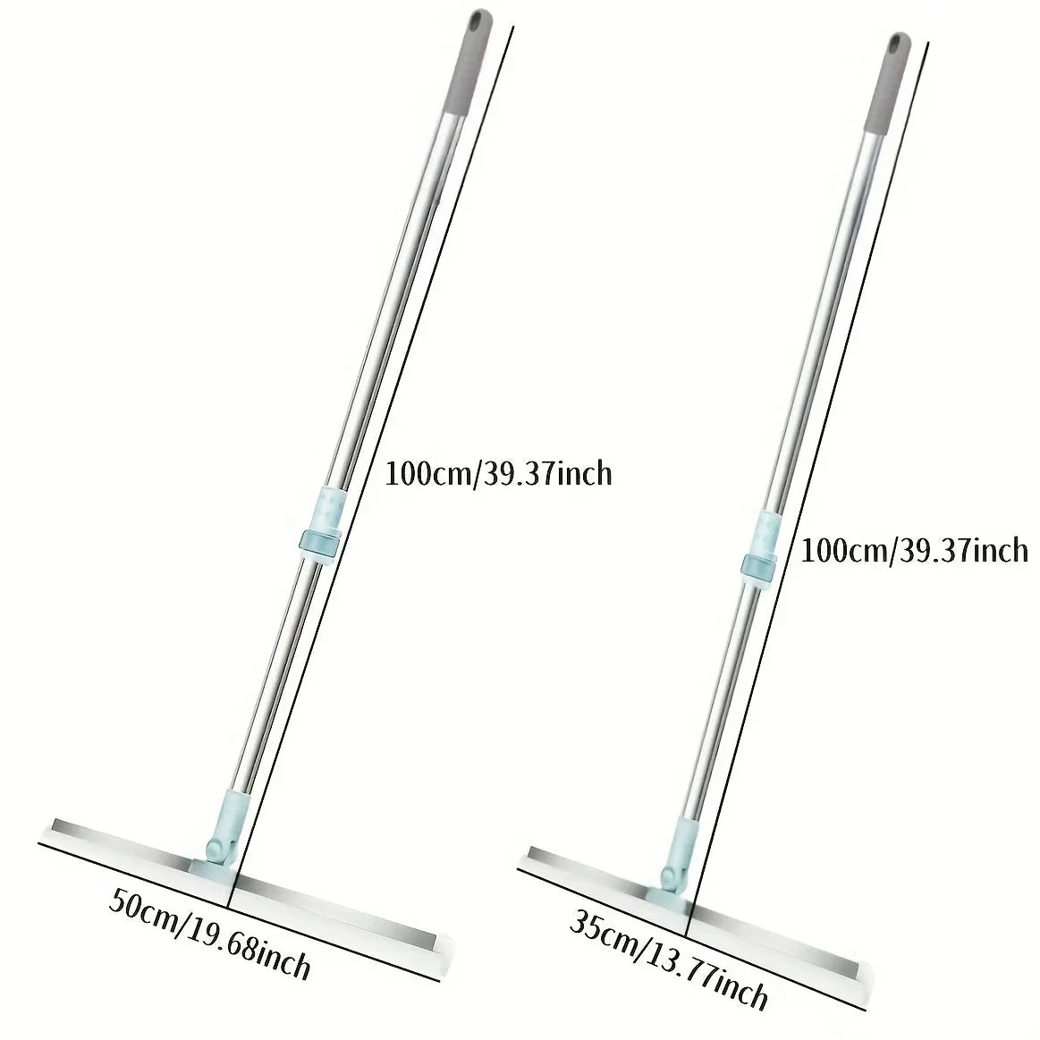 All-Purpose Scraping Wiper Handle Household Cleaning Tool for Floor Bathroom Kitchen Shower Tile Pet Hair
