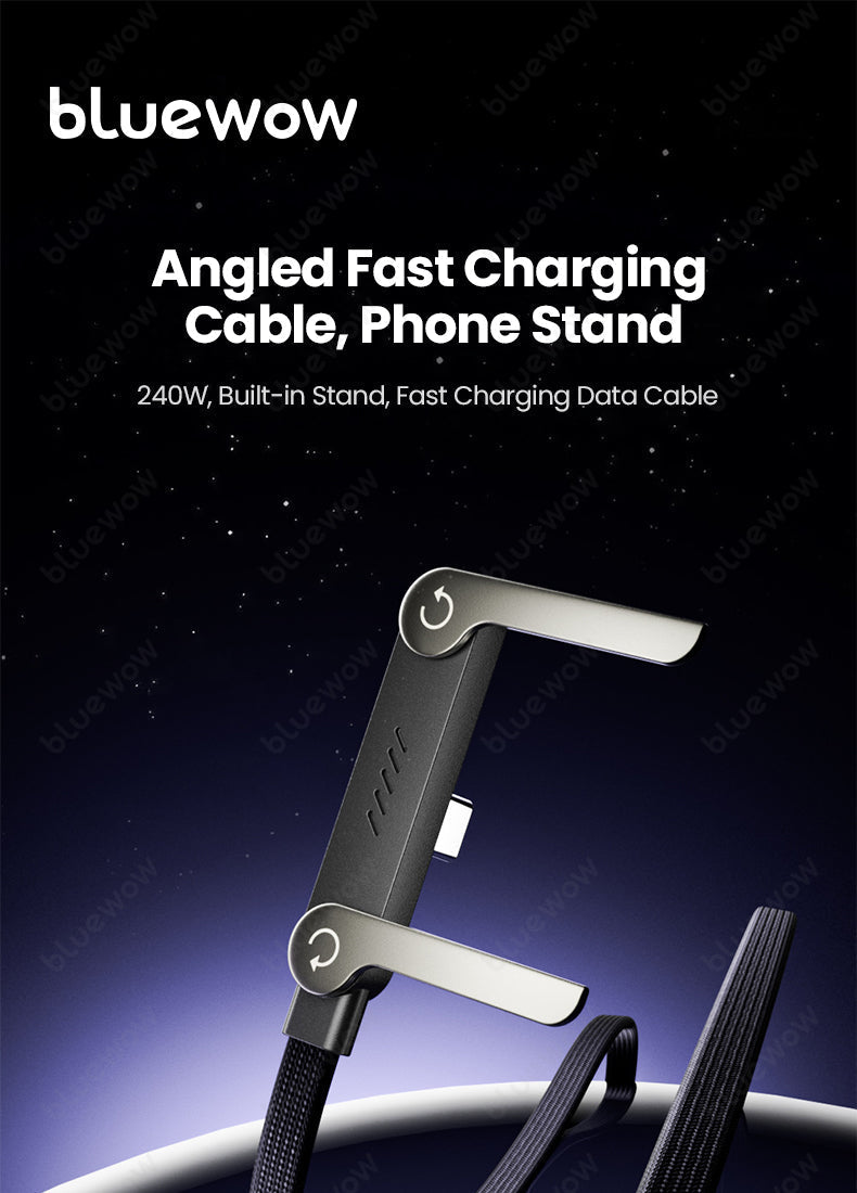 Type-C to Type-C 240W  Fast Charge Cable With Mobile  Stand