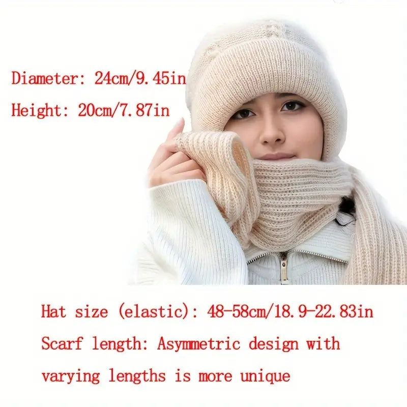 Cozy 2-in-1 Winter Beanie & Scarf
