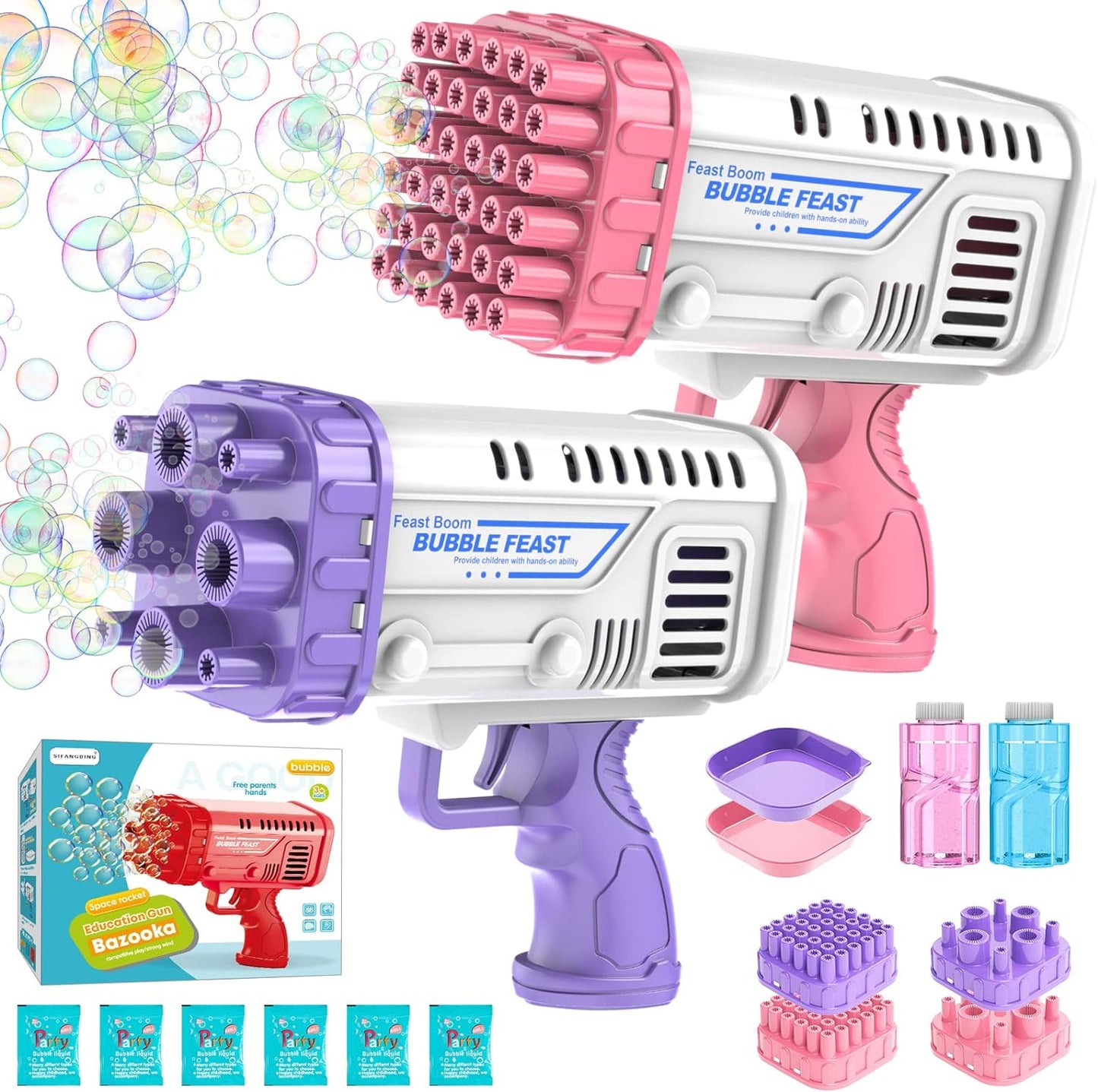 Electric Bubble Gun Machine Toy for Kids – Automatic Handheld Bubble Maker – Outdoor Fun Party Gift for Toddlers & Children