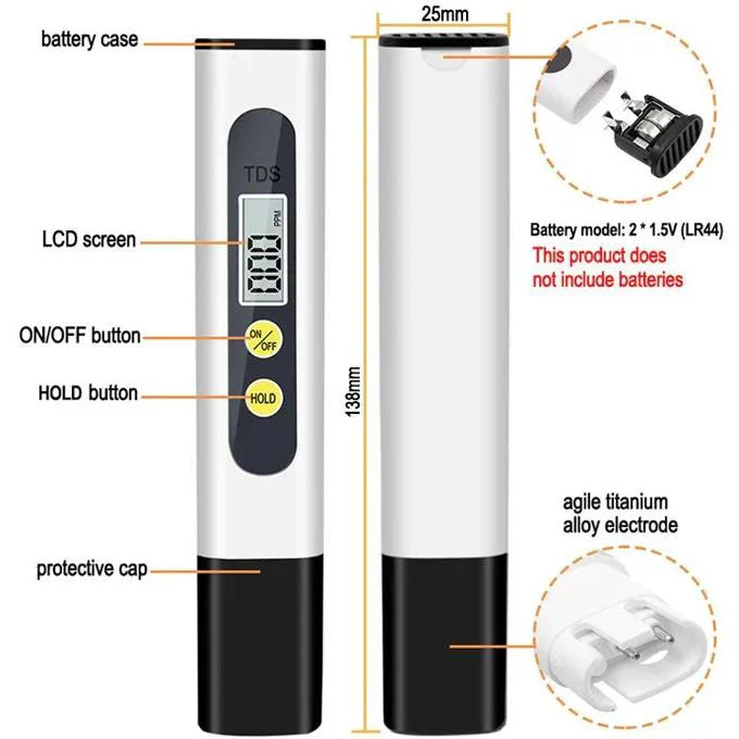 TDS Water Quality Tester Pen | Recommended by Dr. Affan Qaiser