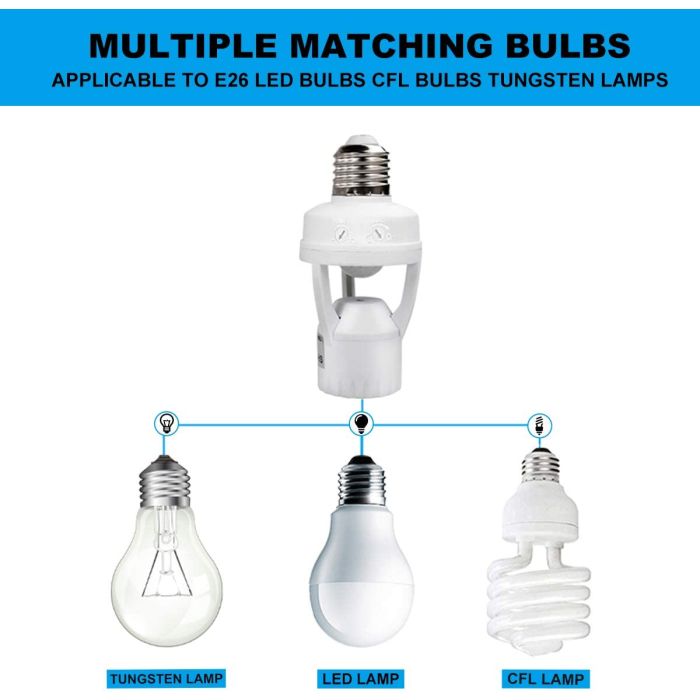 Motion Sensor Bulb Holder Upto 50% OFF
